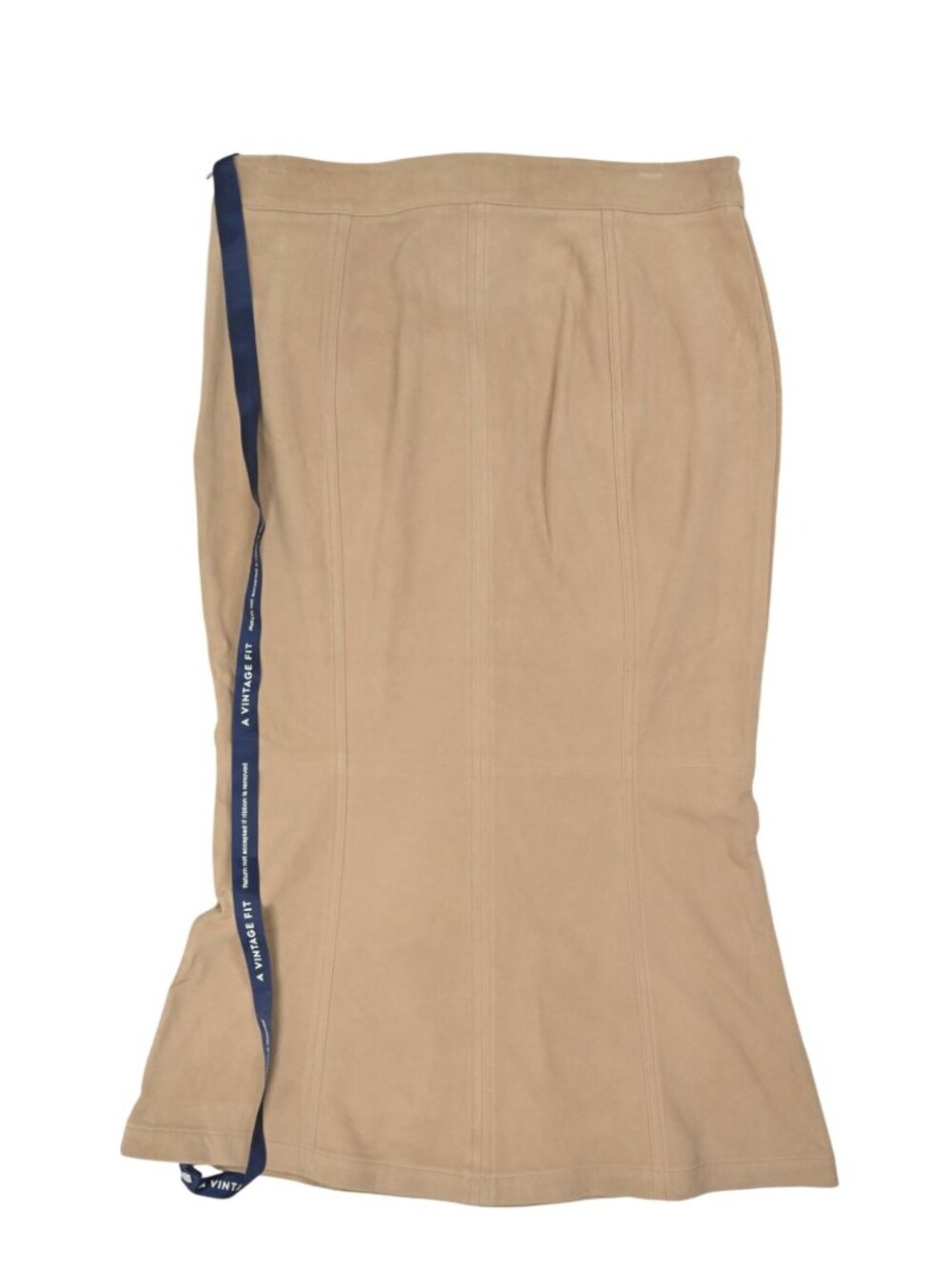 A Vintage Fit Suede Skirt in Sand